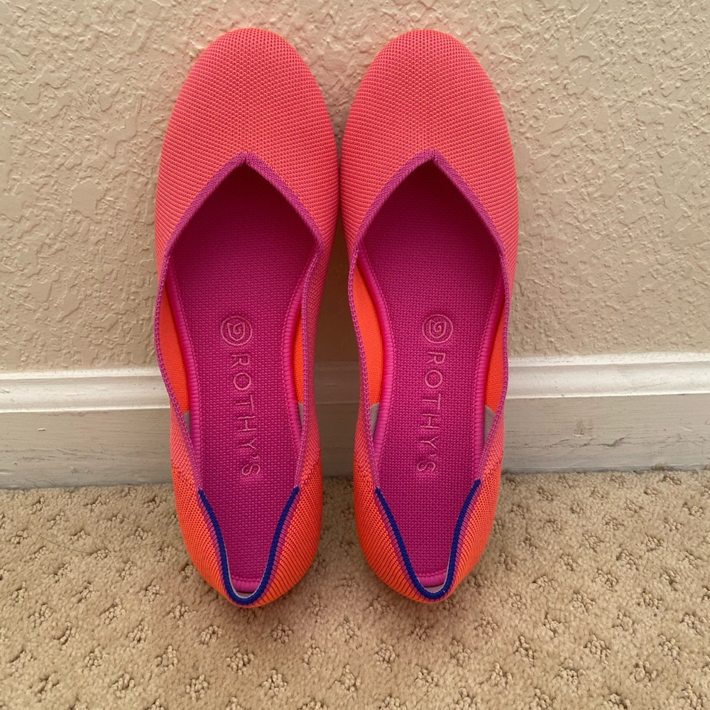Rothy’s Tropical Pink Flats - Size 9